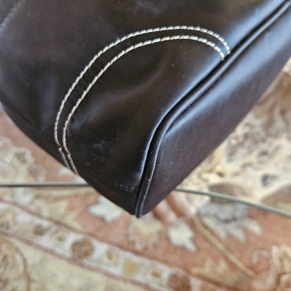 Coach Hampton Black Satin Hobo Handbag - Picture 8 of 12